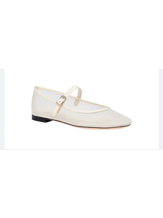 PAIGE Shoes - New PAIGE Josie Flats with Leather Trim Bone White 9